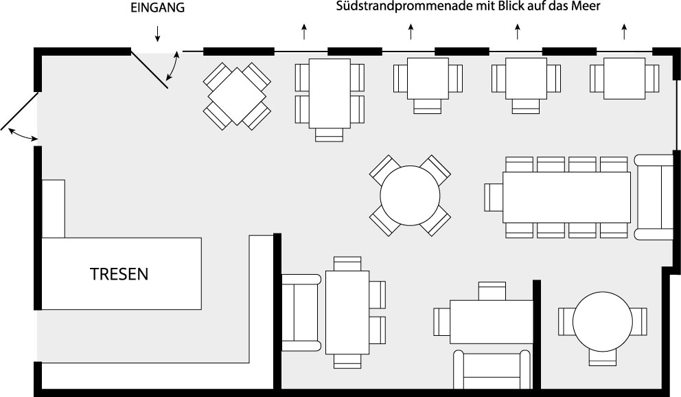 Grundriss Restaurant